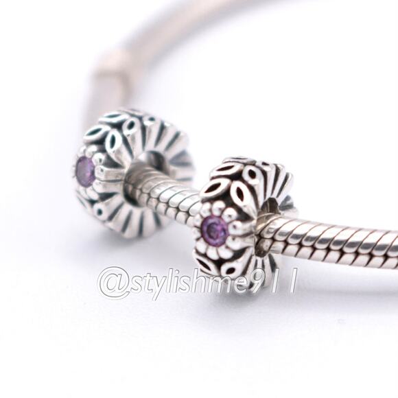 Two Authentic PANDORA Twice as Nice Spacer - 791224CFP - Picture 4 of 12